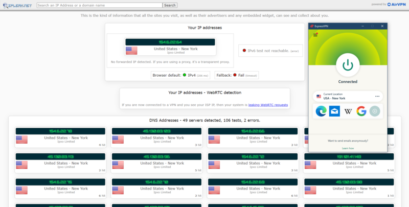 dns leak test step2