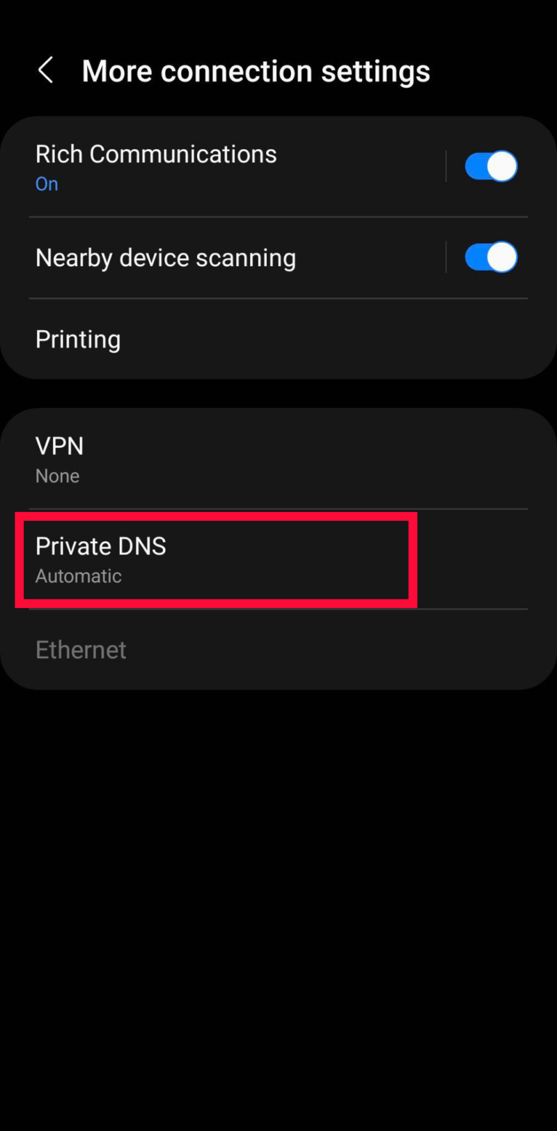 how to change dns android step 3