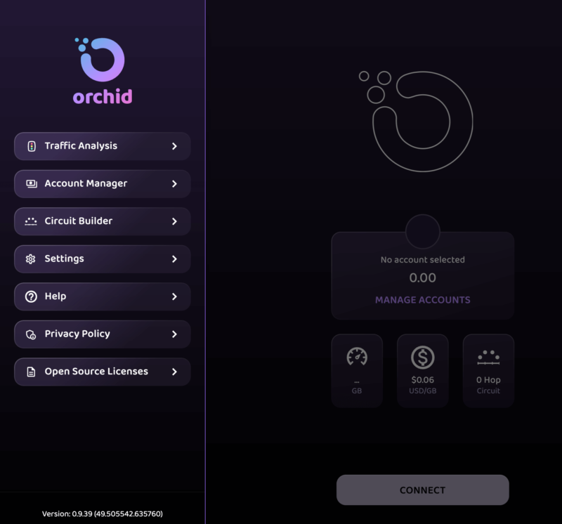 orchid vpn desktop client
