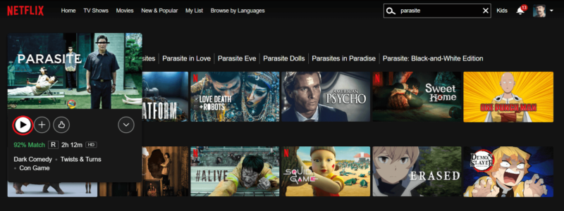 parasite netflix