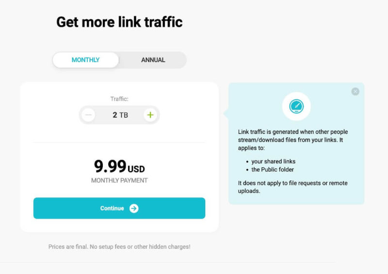 pcloud link traffic