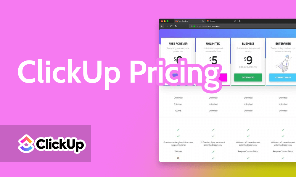 Click Up Pricing
