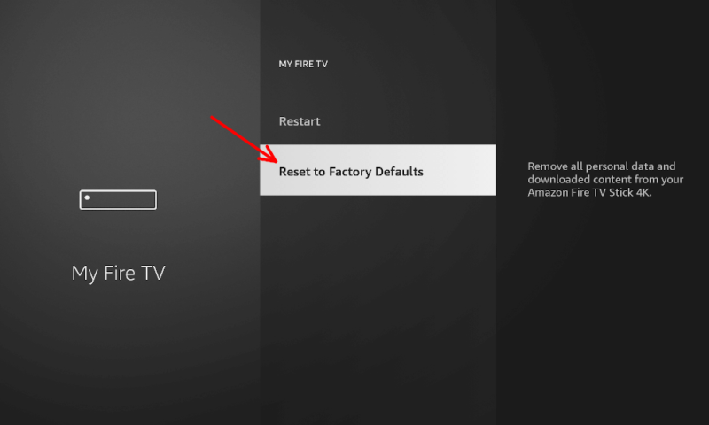 fix firestick boot loop reset to defaults