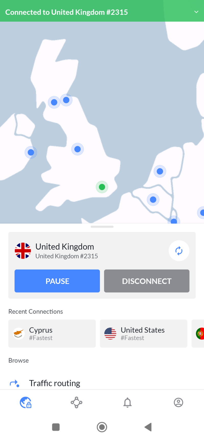 nordvpn app uk