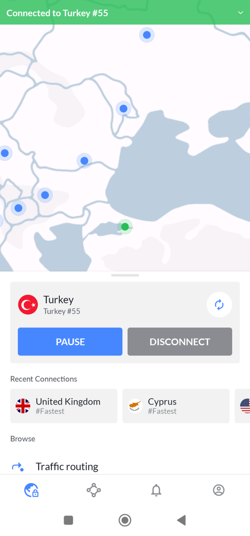nordvpn app turkey