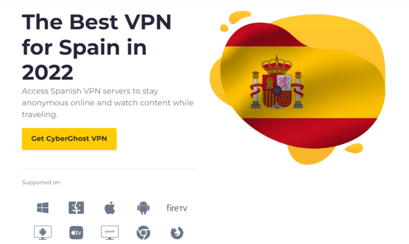 CyberGhost for Spain