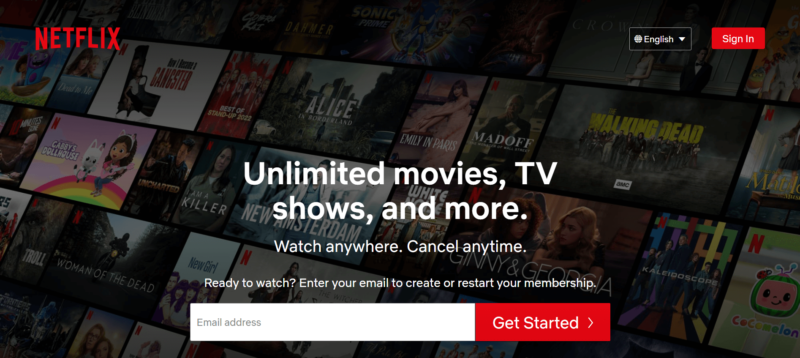 Netflix signup