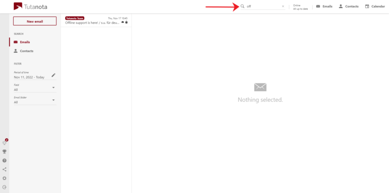 Tutanota-email-search Tutanota email search