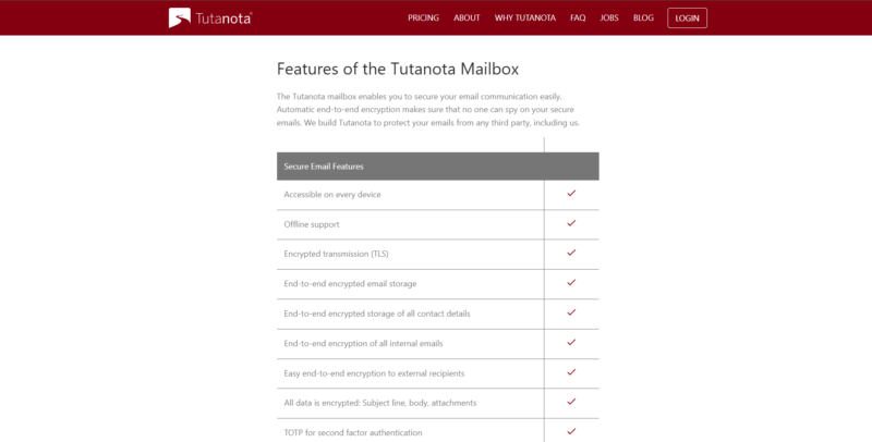 Tutanota-mailbox-features Tutanota mailbox features
