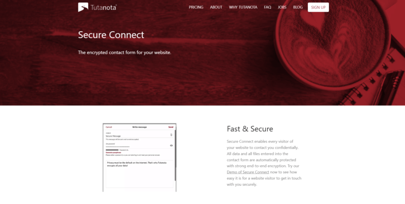 Tutanota-secure-connect-page Tutanota secure connect page
