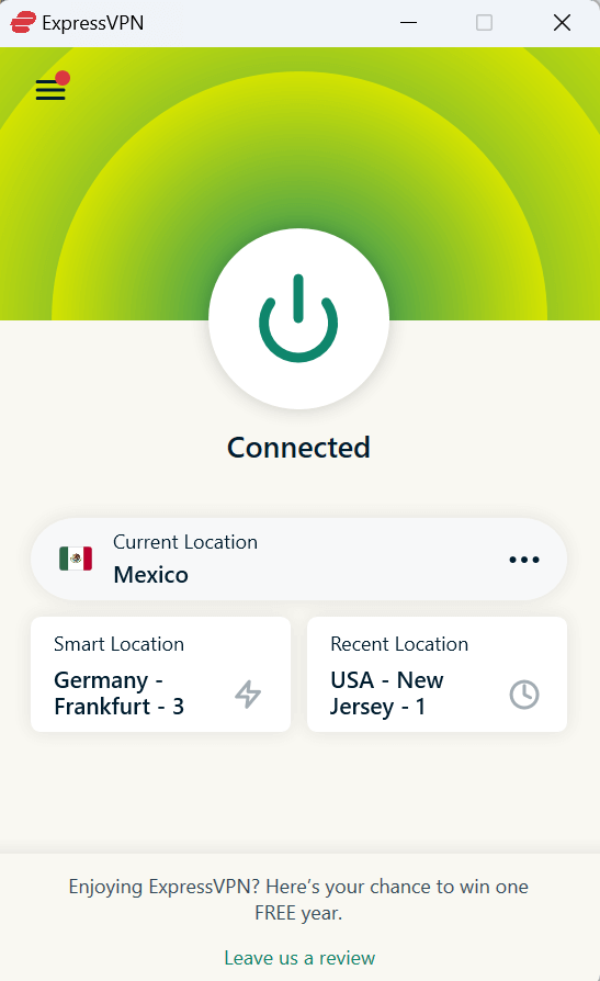 connect to an expressvpn mexico server