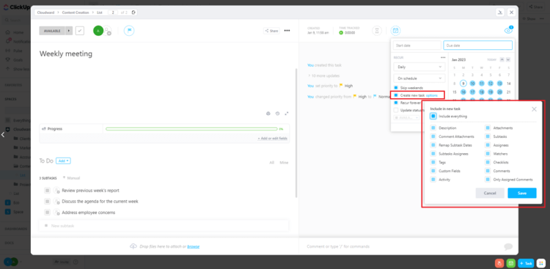 create-new-task-preferences create new task preferences