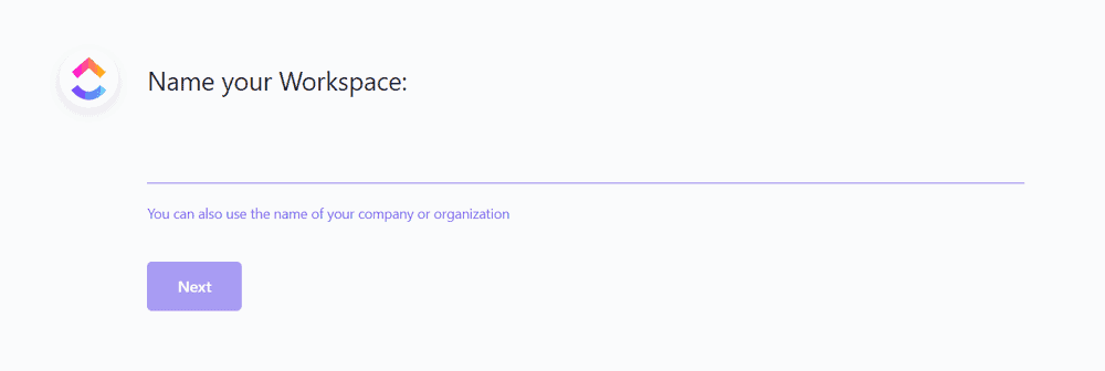 Name Your Workspace - ClickUp Project Management