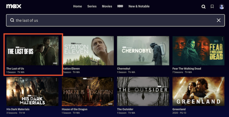 stream the last of us on max