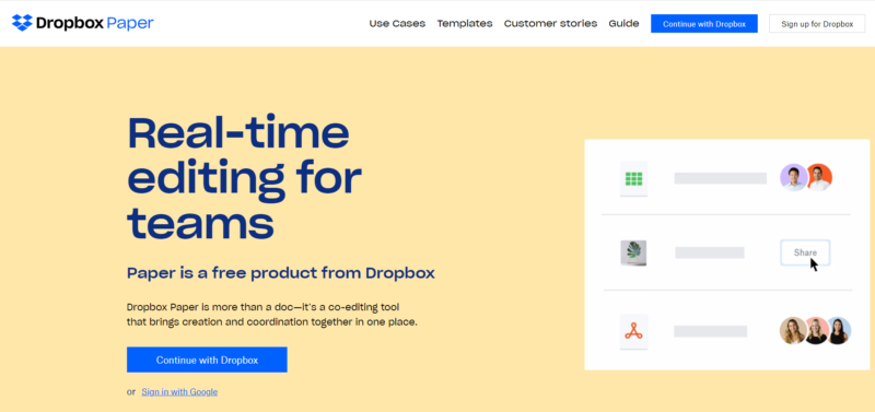 what is Dropbox Paper