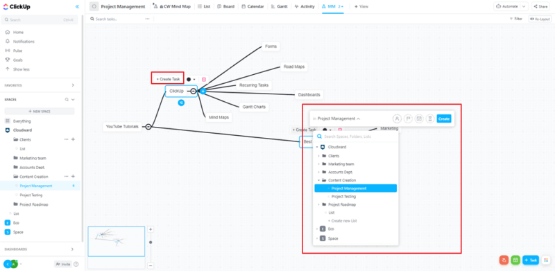 creating tasks from nodes