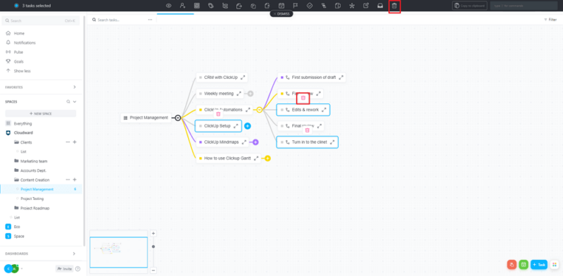 deleting task on individual level