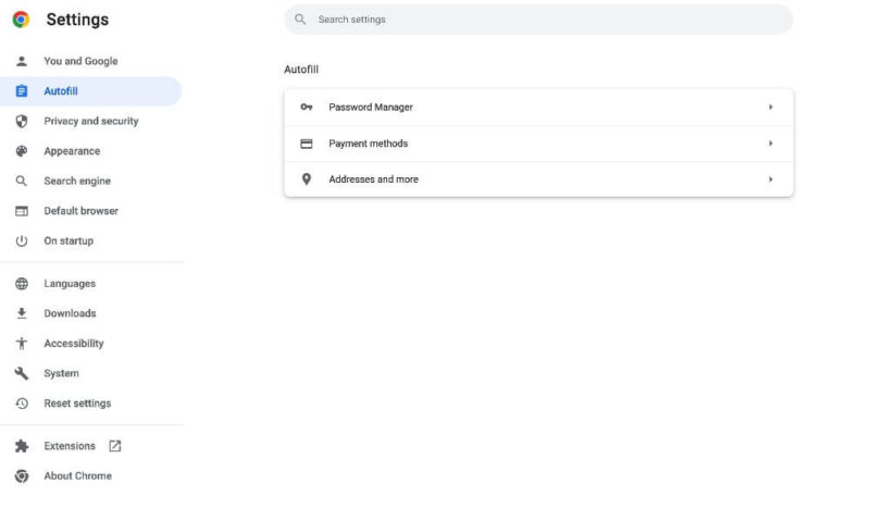 google password manager