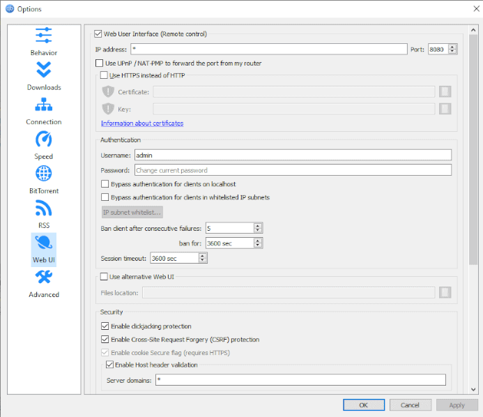 qbittorrent-remote-ip-address-settings qbittorrent remote ip address settings