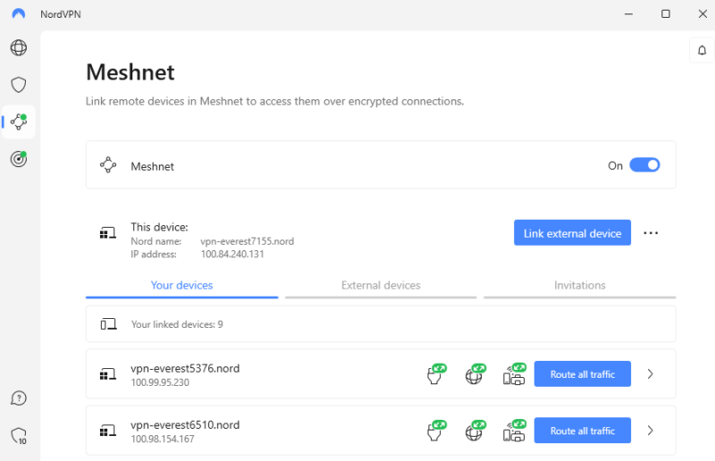 NordVPN Meshnet