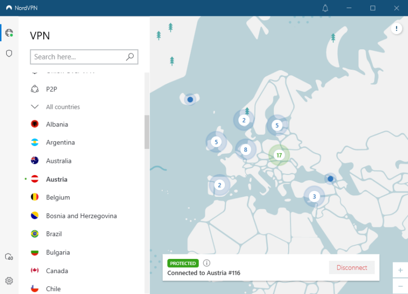 austria nordvpn