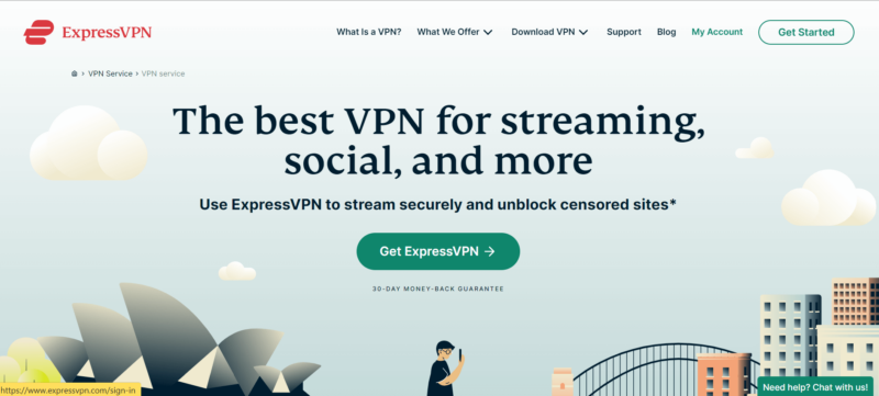 expressvpn streaming homepage