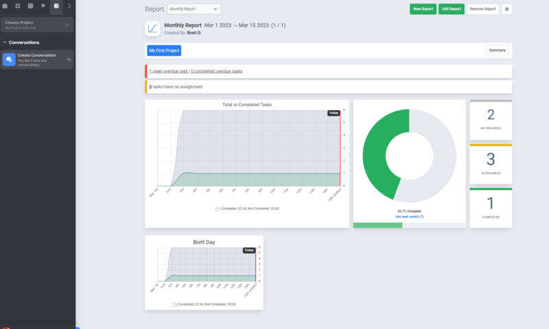 freedcamp reports