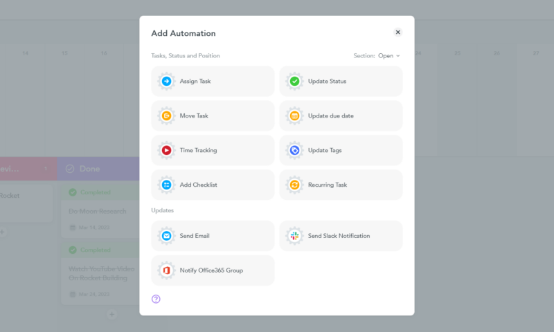 meistertask automations