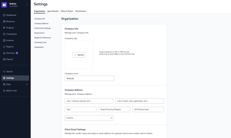 monograph settings