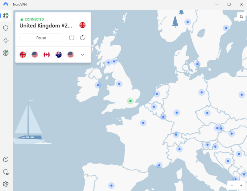 nordvpn open uk