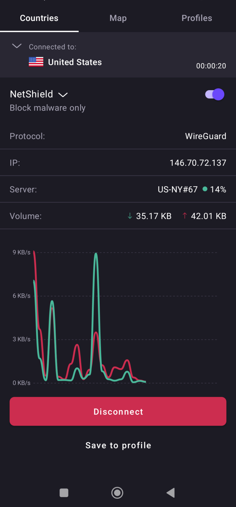 protonvpn android app us