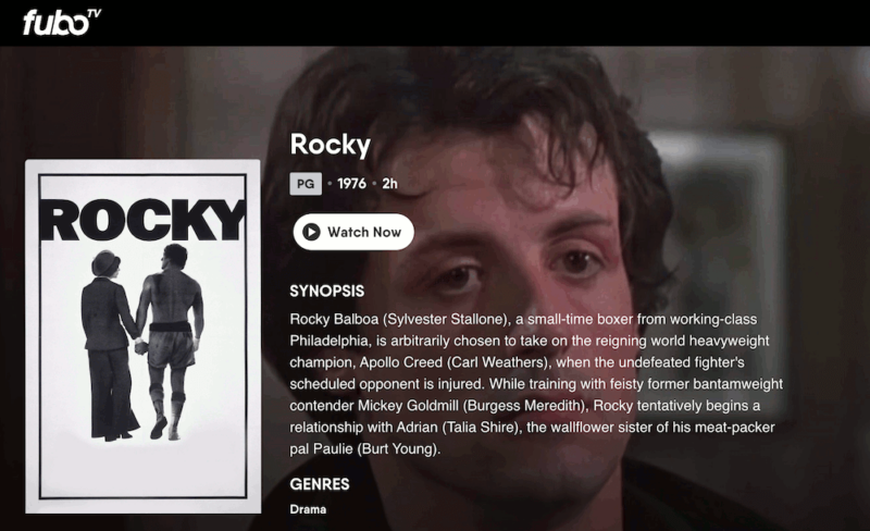 watch rocky fubotv