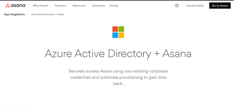 azure active directory and asana