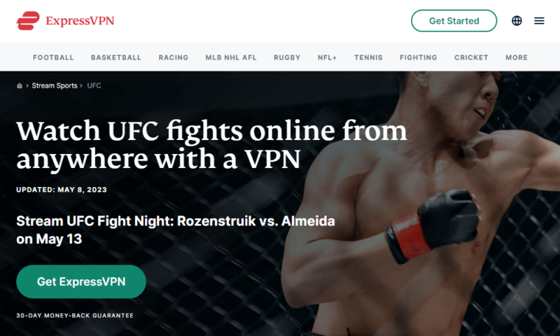 ExpressVPN for UFC Fight Nights