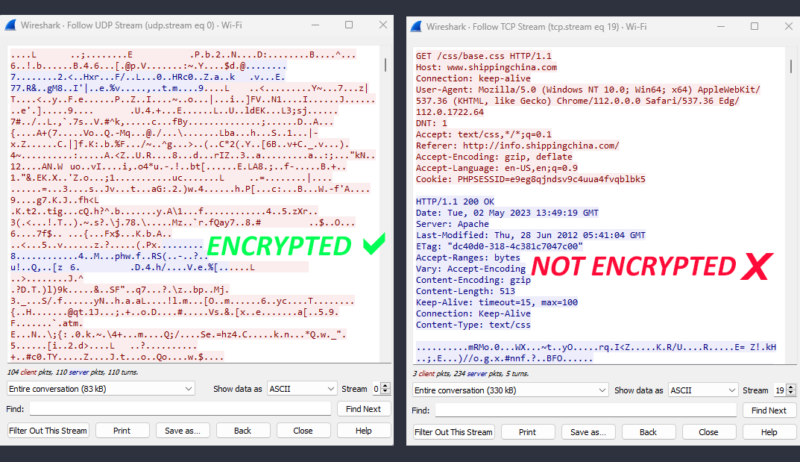 VPN encryption examples