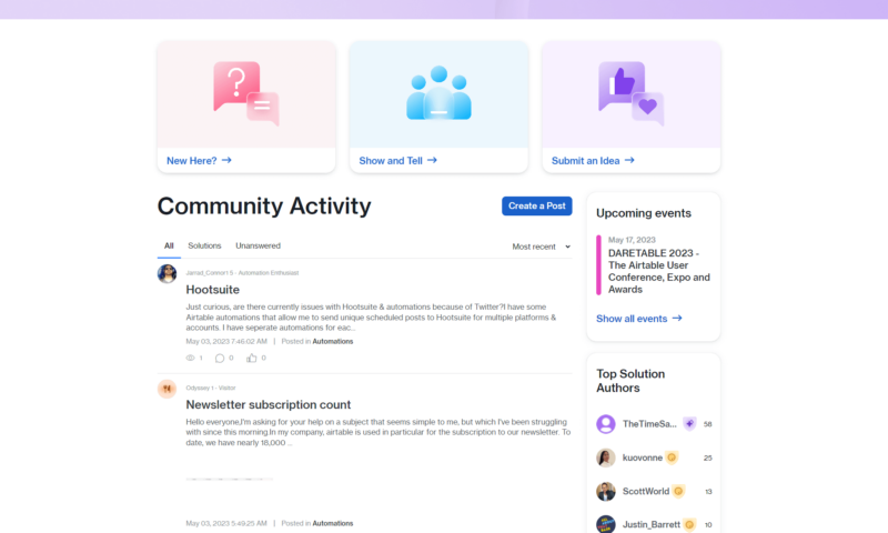 airtable community