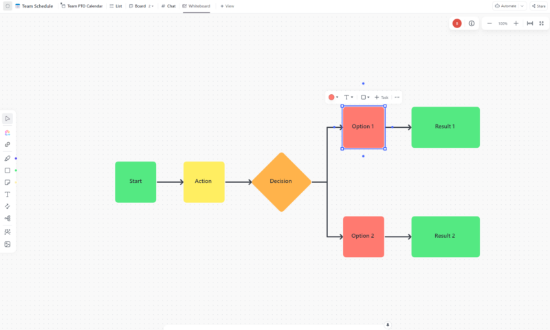 clickup whiteboard