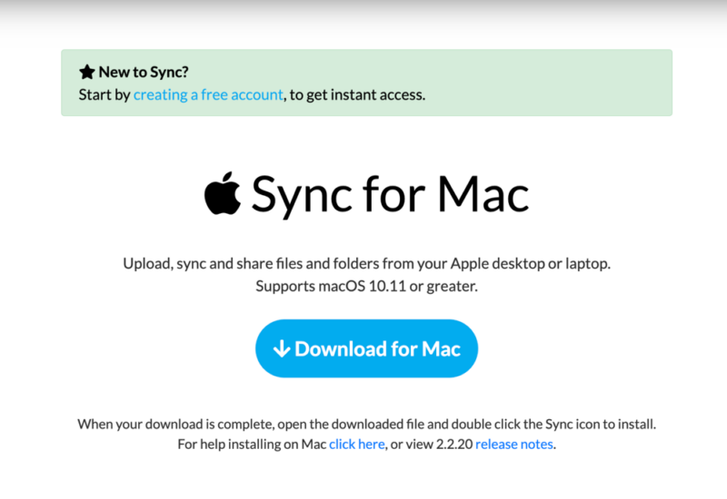 sync download