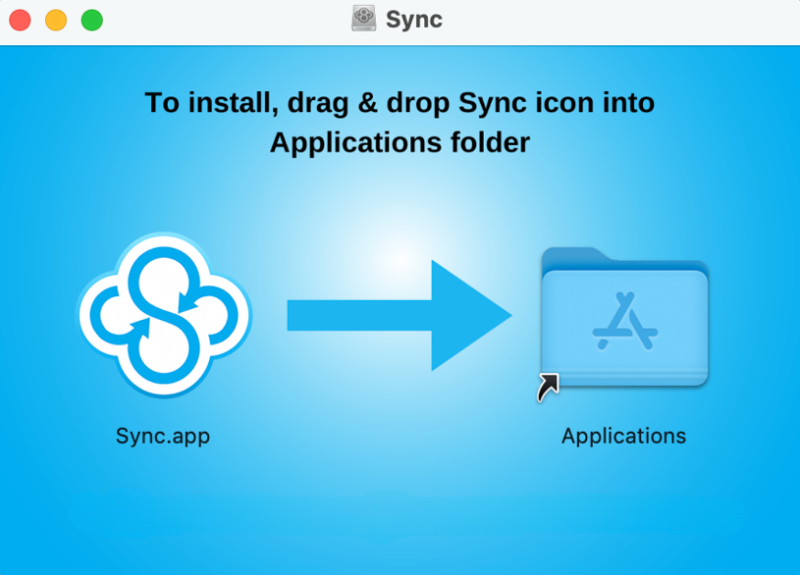 sync install