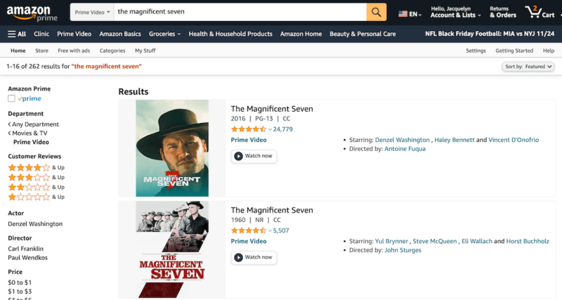 the magnificent seven amazon prime