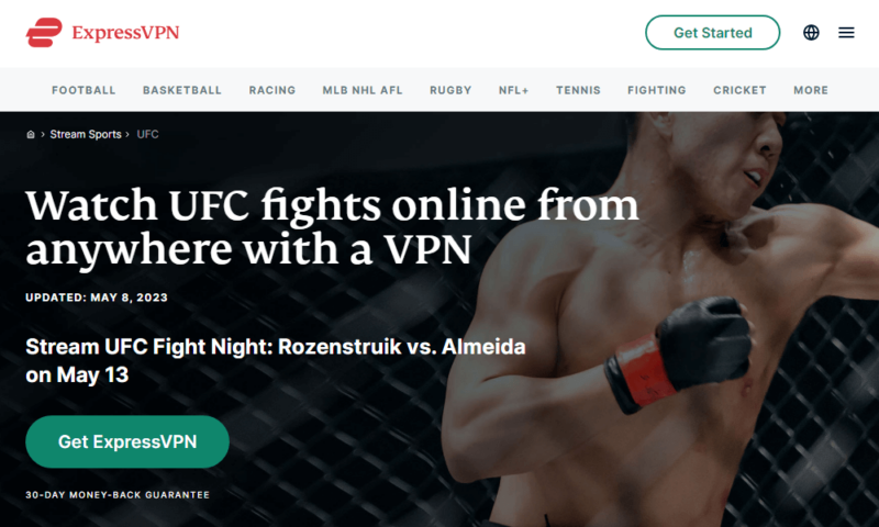 ExpressVPN for UFC fights