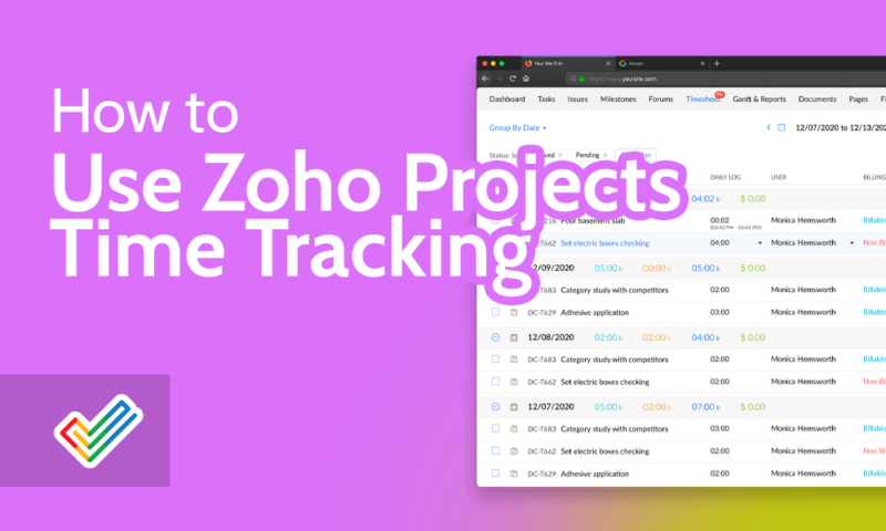 How to Use Zoho Projects Time Tracking