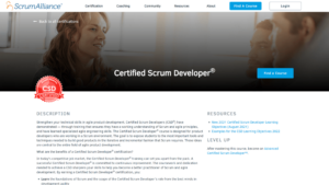 certified-scrum-developer certified scrum developer