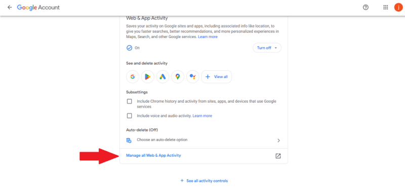 google history manage