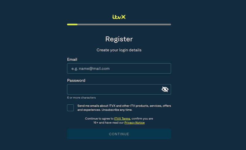 itvx email password