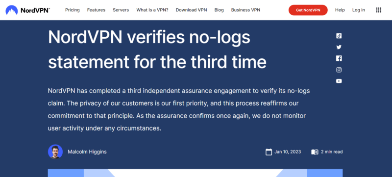 nordvpn audit