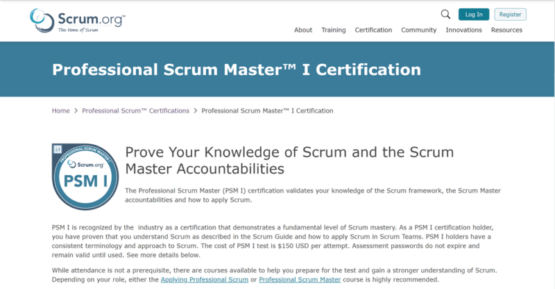 certified Scrum Master