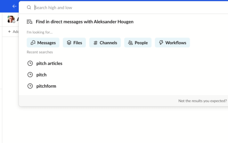 slack search