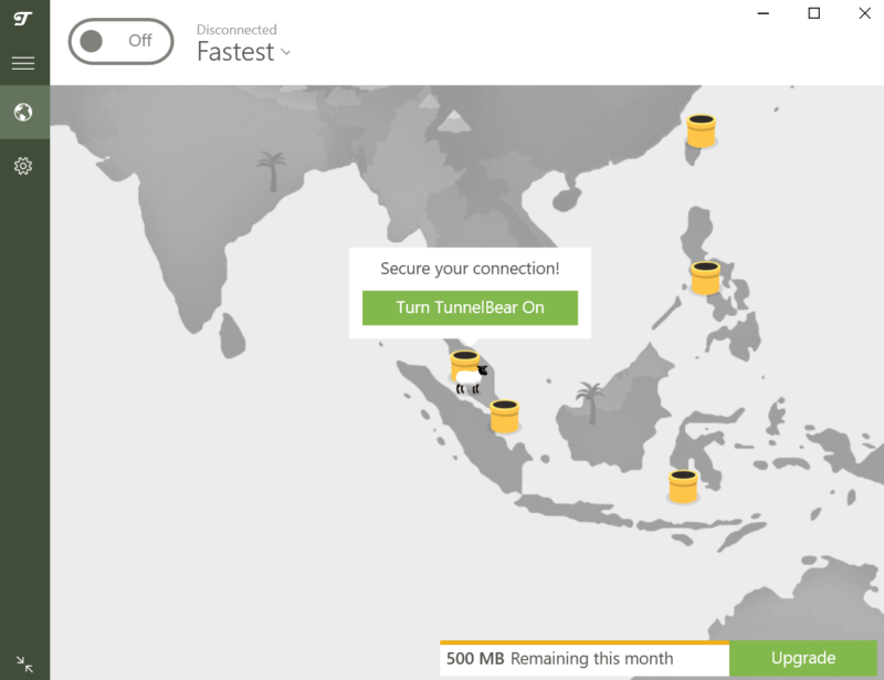tunnelbear-interface