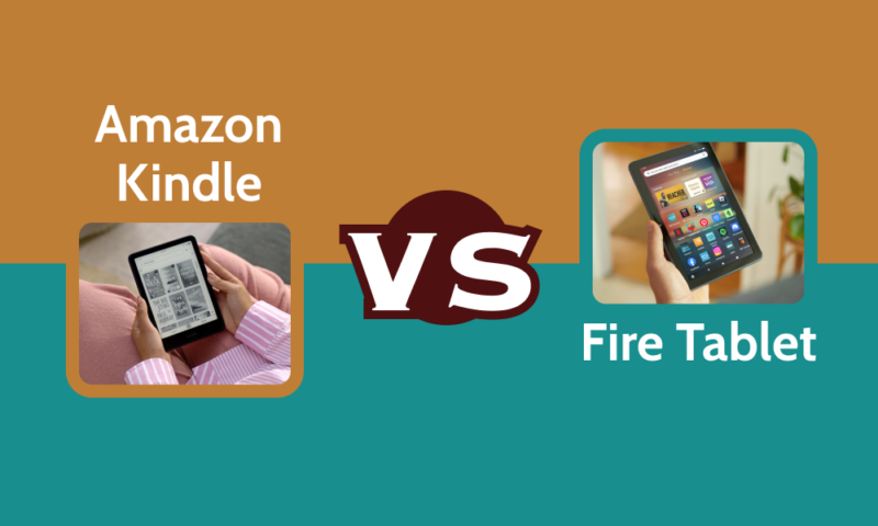 amazon kindle vs fire tablet